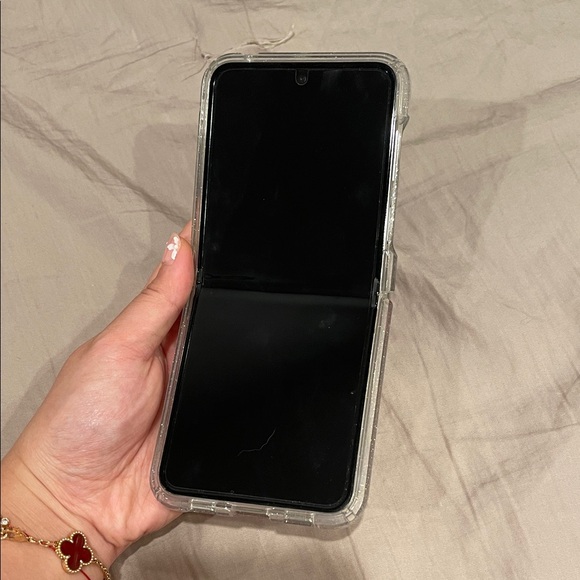 Foldable Smartphone with Clear Case